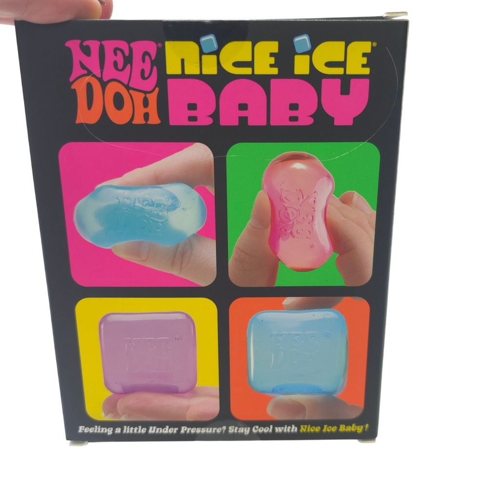 NeeDoh Nice Ice Baby 4 Pack Super Solid Squish Fidget Toy Stress Ball NEW - Picture 2 of 6
